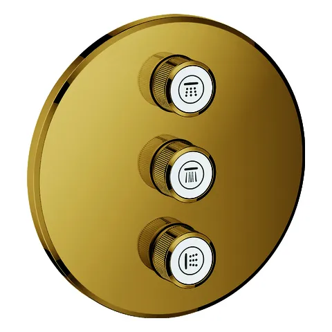 GROHE 3-fach UP-Ventil Grohtherm Smart Control 29122 FMS rund cool sunrise