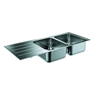 GROHE Edelstahlspüle K500 31588_1 2 Becken/Abtropffläche 1160x500 mm – Bild 2
