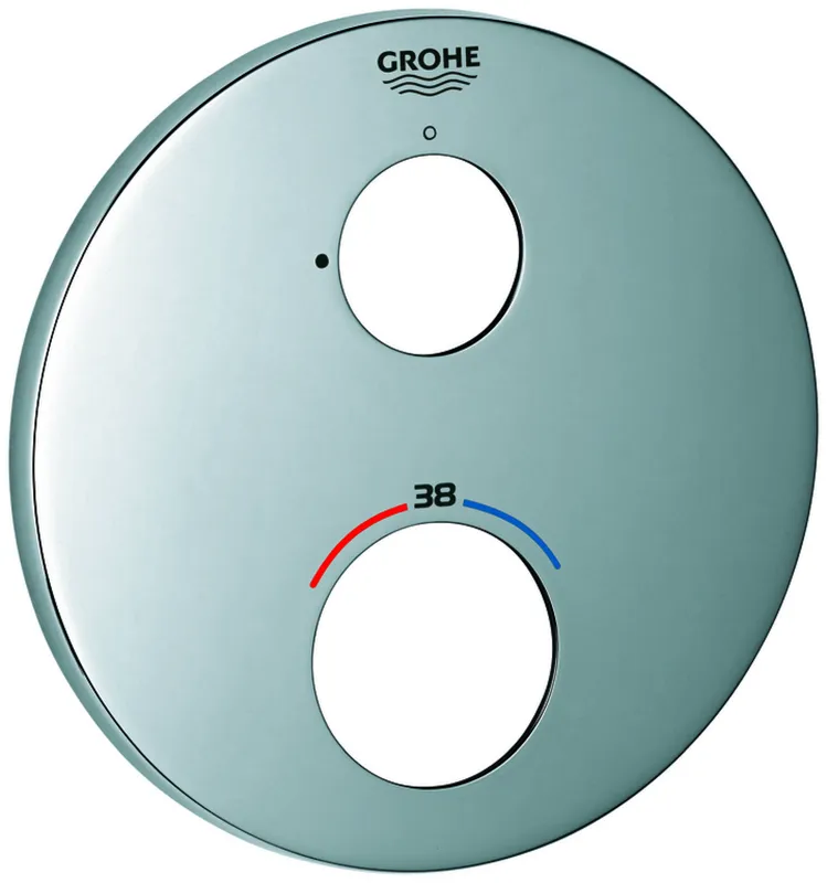 GROHE Rosette 49073 rund für Thermostat-Fertigmontagesets chrom