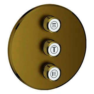 GROHE 3-fach UP-Ventil Grohtherm Smart Control 29122 FMS rund cool sunrise geb.