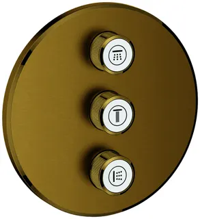 GROHE 3-fach UP-Ventil Grohtherm Smart Control 29122 FMS rund cool sunrise geb. – Bild 2