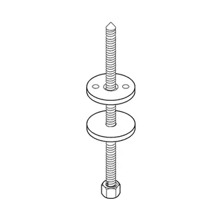 GROHE Befestigungssatz 49512 für Aufsatz-Waschtische und Aufsatzschale – Bild 3