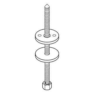 GROHE Befestigungssatz 49512 für Aufsatz-Waschtische und Aufsatzschale – Bild 4