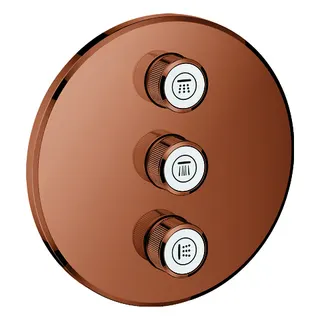 GROHE 3-fach UP-Ventil Grohtherm Smart Control 29122 FMS rund warm sunset – Bild 2