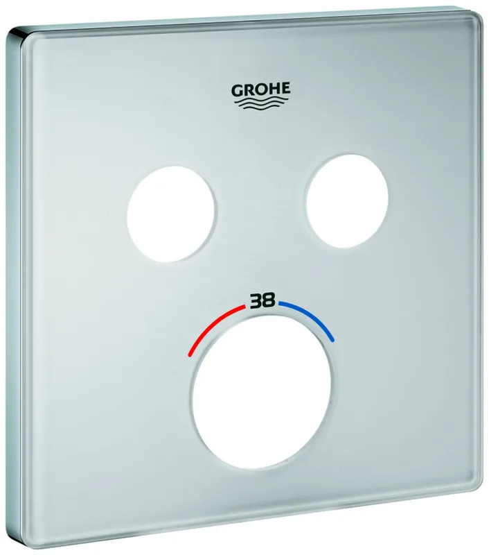 GROHE Rosette 49040 für SmartControl UP-THM eckig mit 2 ASV moon white