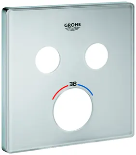 GROHE Rosette 49040 für SmartControl UP-THM eckig mit 2 ASV moon white