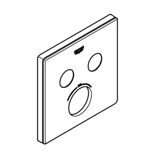 GROHE Rosette 49040 für SmartControl UP-THM eckig mit 2 ASV moon white – Bild 4