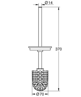 GROHE Ersatzbürste 40951 für Toilettenbürstengarnitur supersteel – Bild 5