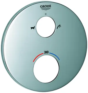 GROHE Rosette 49075 rund für Thermostat-Fertigmontagesets chrom