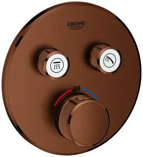 GROHE Thermostat Grohtherm SmartControl 29119 FMS rund 2 ASV warm sunset geb.