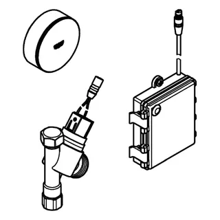 GROHE Absperrventil Switch 40402 für Geschirrspüler batteriebetrieben chrom – Bild 3