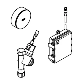 GROHE Absperrventil Switch 40402 für Geschirrspüler batteriebetrieben chrom – Bild 4