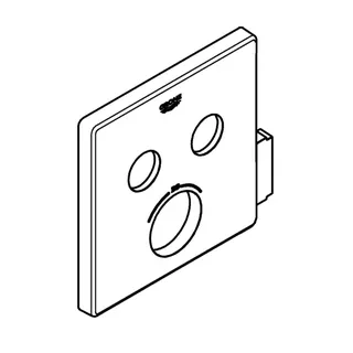 GROHE Rosette 49041 eckig für SmartControl chrom – Bild 4