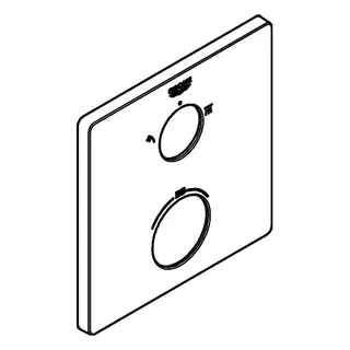 GROHE Rosette 49078 für Thermostat-Fertigmontagesets chrom – Bild 3