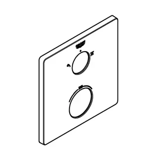 GROHE Rosette 49078 für Thermostat-Fertigmontagesets chrom – Bild 4