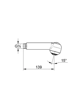 GROHE Doppelstrahl-Brause 440552 für Eichelberg Al Dente SPT-Batt. ND chrom – Bild 5