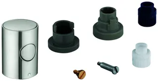 GROHE Metallgriff 47984 DN 15 Mengengriff mit EcoButton supersteel – Bild 2