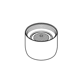 GROHE Mousseur 13928 Durchflussklasse A 15 l/min 3 bar M22x1 moon white – Bild 3