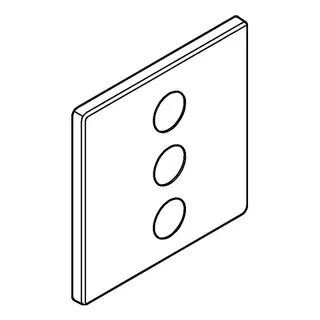 GROHE Rosette 48368 eckig für SmartControl chrom – Bild 3