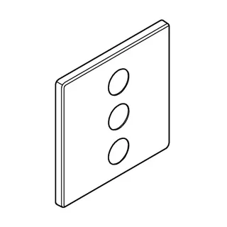 GROHE Rosette 48368 eckig für SmartControl chrom – Bild 4