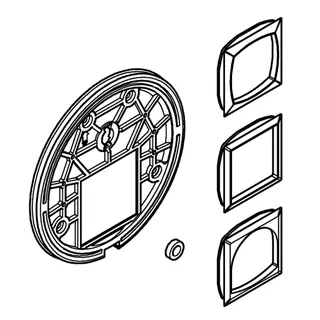GROHE Montageplatte 48438 für EMH-FMS mit 2-Wege Umstellung – Bild 3