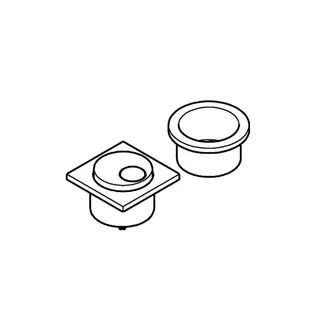 GROHE Druckknopf 49538 für Aufsatzspülkasten chrom – Bild 3