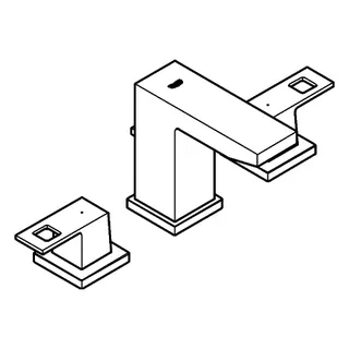 GROHE 3-L-EH-Waschtischbatterie Eurocube 20351 supersteel – Bild 4