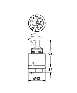 GROHE Kartusche 440569 Keramik 40mm für Eichelberg Armaturen – Bild 4