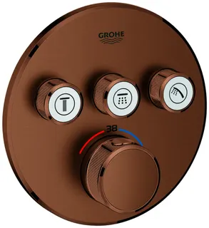 GROHE Thermostat Grohtherm SmartControl 29121 FMS rund 3 ASV warm sunset geb. – Bild 2