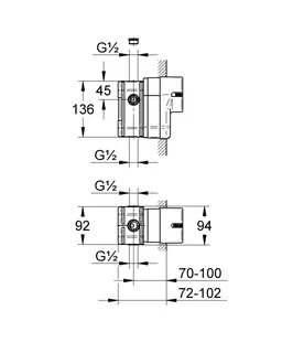 GROHE UP-Verlängerungsset 440403 1/2'' für Eichelberg UP-EHM Wanne/Brause – Bild 4
