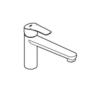 GROHE EH-SPT-Batterie Eurosmart 30463 mittelhoher Auslauf chrom – Bild 3