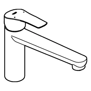 GROHE EH-SPT-Batterie Eurosmart 30463 mittelhoher Auslauf chrom – Bild 4