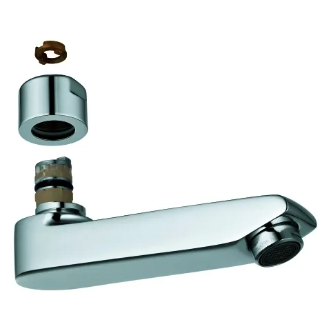 GROHE Gussauslauf 440452 117mm für Eichelberg Waschtisch-Wandarmaturen chrom