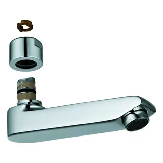 GROHE Gussauslauf 440452 117mm für Eichelberg Waschtisch-Wandarmaturen chrom