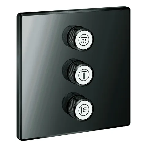 GROHE 3-fach UP-Ventil Grohtherm Smart Control 29127 eckig FMS hard graphite