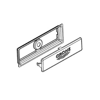 GROHE Abdeckelement 42578 für Küchenspüle edelstahl – Bild 3