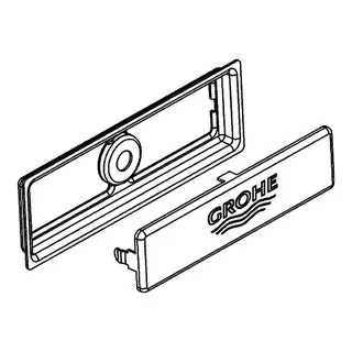 GROHE Abdeckelement 42578 für Küchenspüle edelstahl – Bild 4