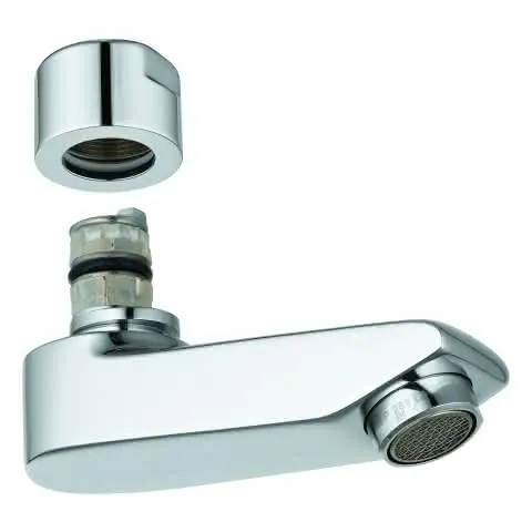 GROHE Gussauslauf 440451 77mm für Eichelberg Waschtisch-Wandarmaturen chrom
