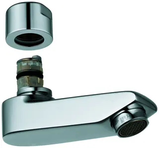 GROHE Gussauslauf 440451 77mm für Eichelberg Waschtisch-Wandarmaturen chrom – Bild 2