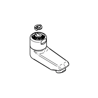 GROHE Gussauslauf 440451 77mm für Eichelberg Waschtisch-Wandarmaturen chrom – Bild 4