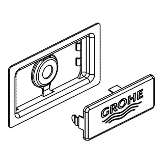 GROHE Abdeckelement 42579 für Küchenspüle edelstahl – Bild 3
