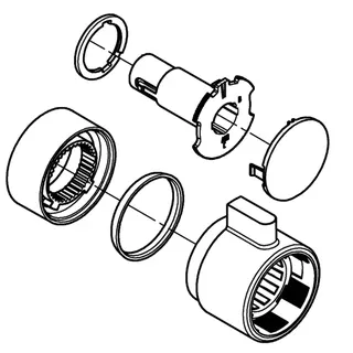 GROHE Absperrgriff 49083 für Grohtherm Fertigmontagesets chrom – Bild 4