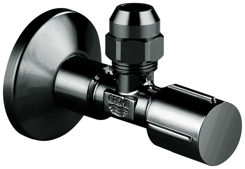 GROHE Eckventil 22037 1/2x3/8'' Rosette Metallgriff hard graphite