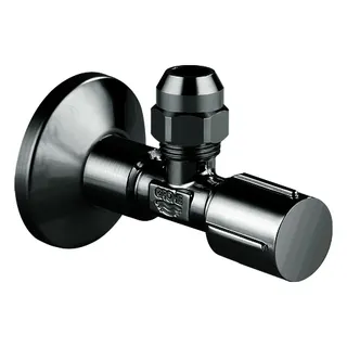 GROHE Eckventil 22037 1/2x3/8'' Rosette Metallgriff hard graphite – Bild 2