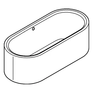 GROHE Badewanne Essence 39729 freisteh. mit Überlauf alpinweiß – Bild 3