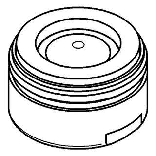 GROHE Laminar-Strahlregler 440442 für Eichelberg Außengewinde M 24 x 1 chrom – Bild 2