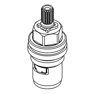 GROHE Oberteil 440441 90 Grad für Eichelberg Standventil chrom – Bild 2