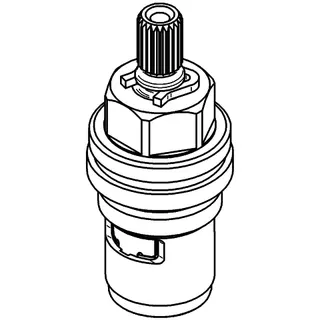 GROHE Oberteil 440441 90 Grad für Eichelberg Standventil chrom – Bild 3