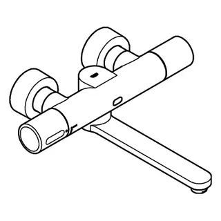 GROHE IR-Waschtisch-Wandarmatur Eurosmart CE Special 36454 L-Size THM/Misch. 6V chrom – Bild 3