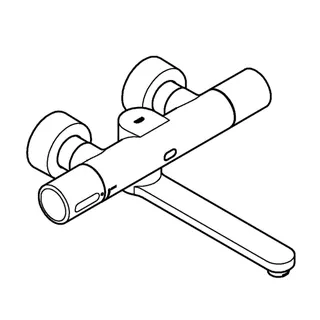 GROHE IR-Waschtisch-Wandarmatur Eurosmart CE Special 36454 L-Size THM/Misch. 6V chrom – Bild 4